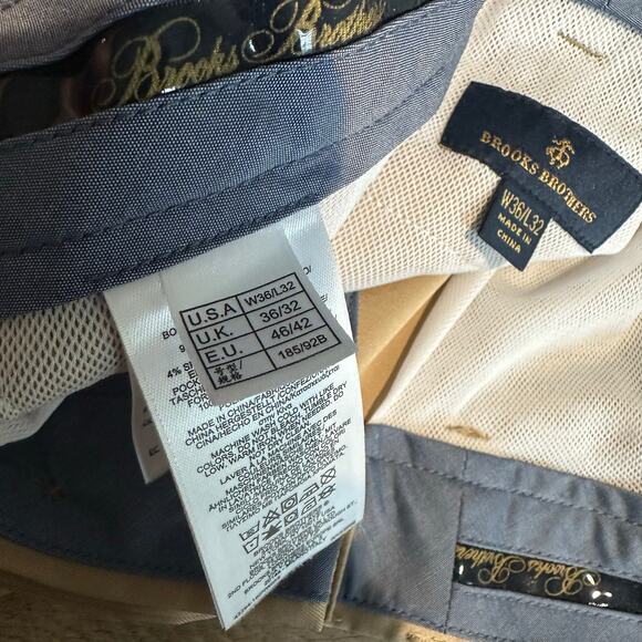 Brooks Brothers Men's Stretch Chino Pant 36x32 - Picture 7 of 10